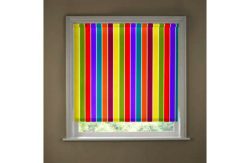 Multi Stripe 2ft Blackout Roller Blind.